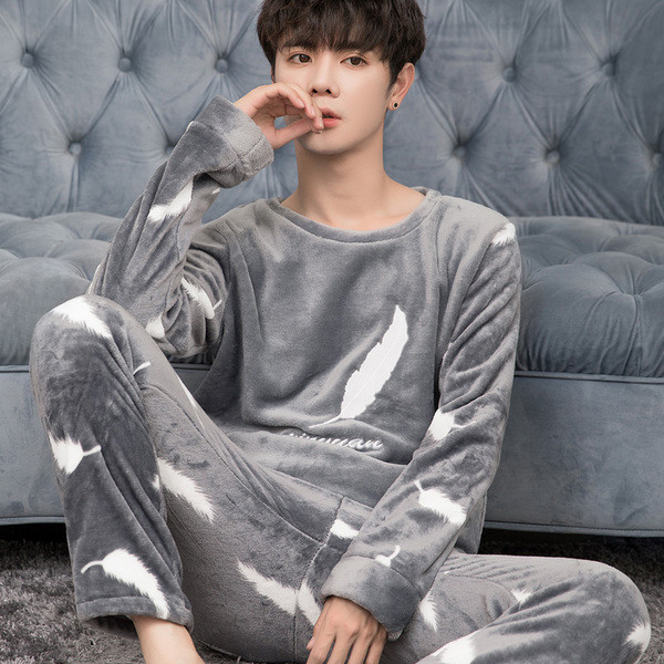 Мъжка мека пижама от две части в няколко модела