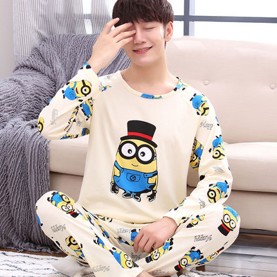 Мъжка пижама в различни модели с щампа