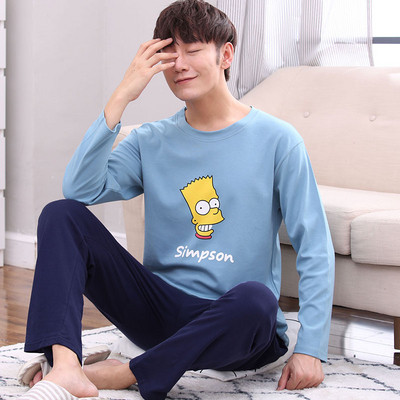 Мъжка пижама в различни модели с щампа