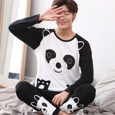 Мъжка пижама в различни модели с щампа