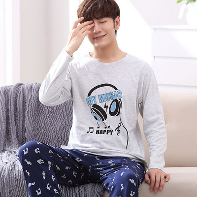 Мъжка пижама в различни модели с щампа