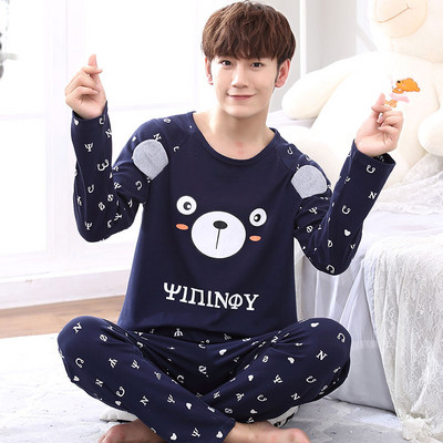 Мъжка пижама в различни модели с щампа