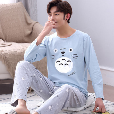 Мъжка пижама в различни модели с щампа