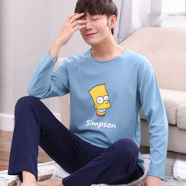 Мъжка пижама в различни модели с щампа