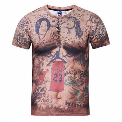 НОВИ мъжки тениски с 3D апликация - различни модели