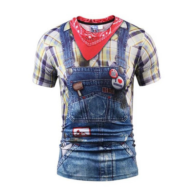 НОВИ мъжки тениски с 3D апликация - различни модели