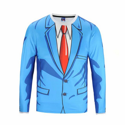 Мъжки блузи с дълъг ръкав с 3D апликация - различни модели