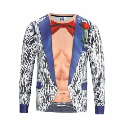 Мъжки блузи с дълъг ръкав с 3D апликация - различни модели