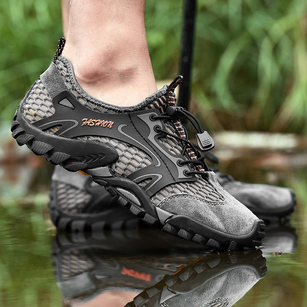 Velúrból készült hálós túrabakancs többféle színben