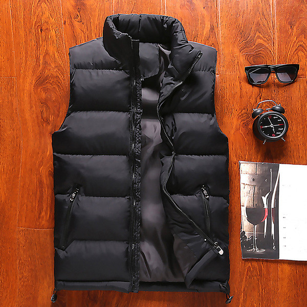 Vesta pentru barbati sport-casual cu guler in forma de O in mai multe culori