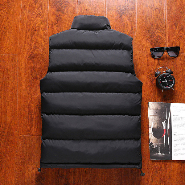 Vesta pentru barbati sport-casual cu guler in forma de O in mai multe culori