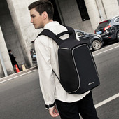 Rucsac de zi cu zi pentru bărbați în gri și negru