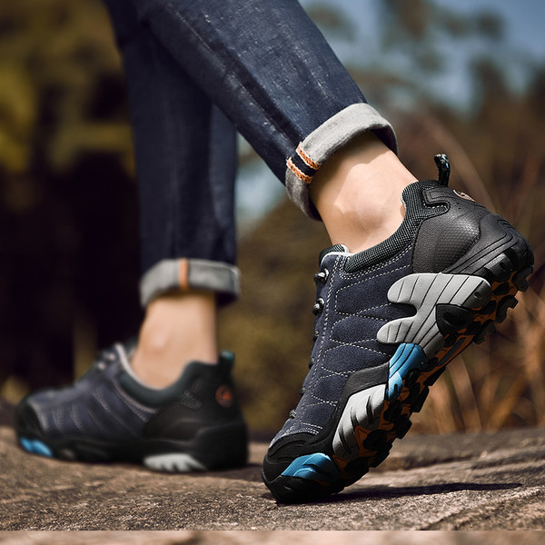 Мъжки туристически обувки с пух в различни цветове 