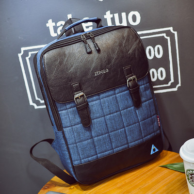 Стилна раница с кожени елементи в няколко цвята подходяща за мъже и жени