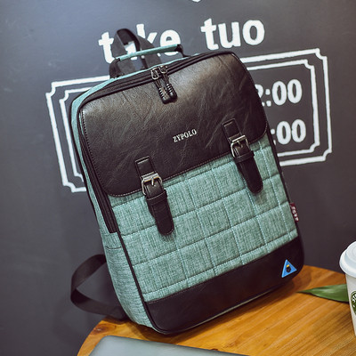 Стилна раница с кожени елементи в няколко цвята подходяща за мъже и жени