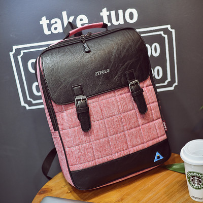 Стилна раница с кожени елементи в няколко цвята подходяща за мъже и жени