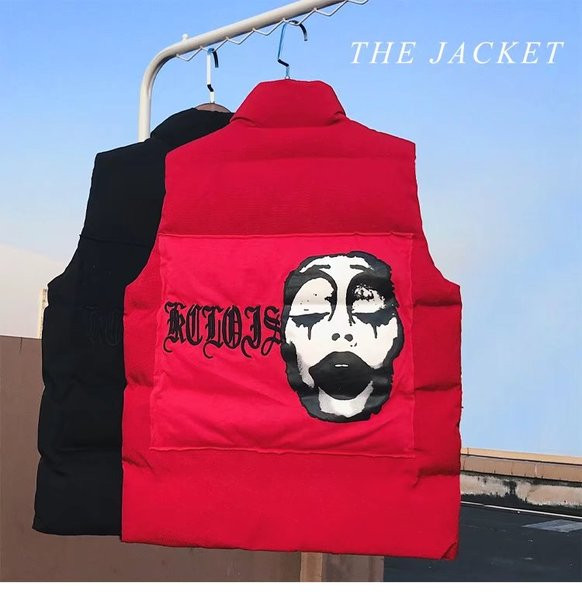 Ανδρικό αθλητικό γιλέκο με δίχρωμη κάλυμμα στην πλάτη