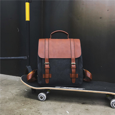 Ежедневна раница с кожени елементи в три цвята подходяща за мъже и жени