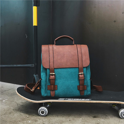 Ежедневна раница с кожени елементи в три цвята подходяща за мъже и жени