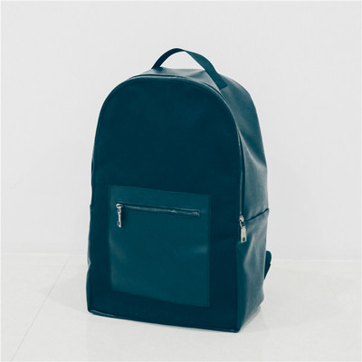 Мъжка модерна раница в черен и кафяв цвят