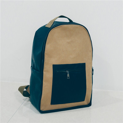 Мъжка модерна раница в черен и кафяв цвят