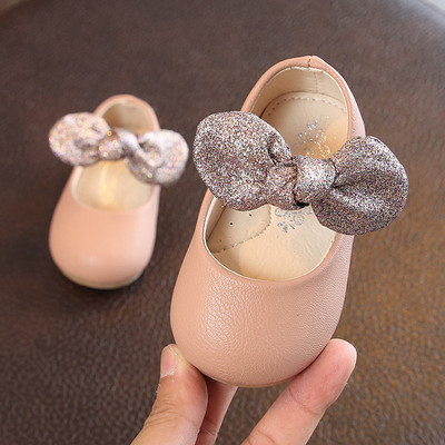 Бебешки детски обувки с панделка в три цвята