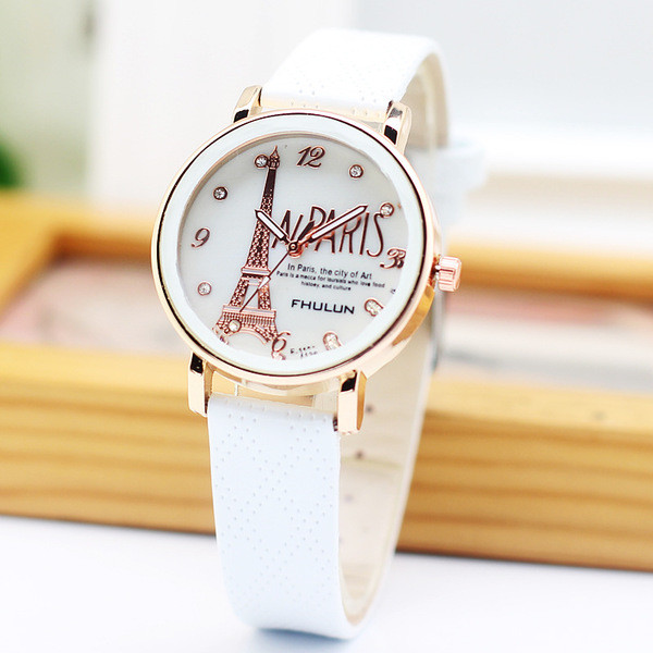 Модерен дамски часовник подходящ за ежедневието в няколко цвята