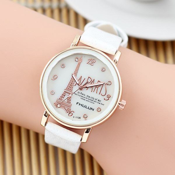 Модерен дамски часовник подходящ за ежедневието в няколко цвята