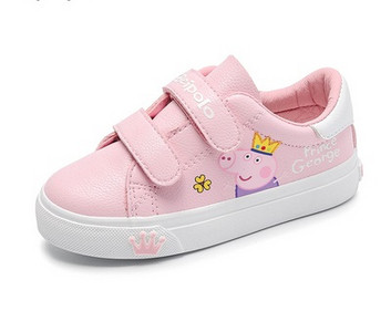 Модерни детски маратонки за момичета с лепенки и цветна апликация