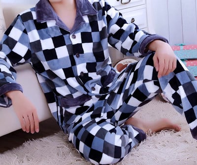 Мъжка плътна пижама в няколко цвята