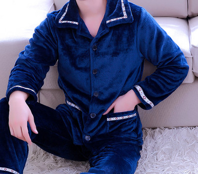 Мъжка плътна пижама в няколко цвята