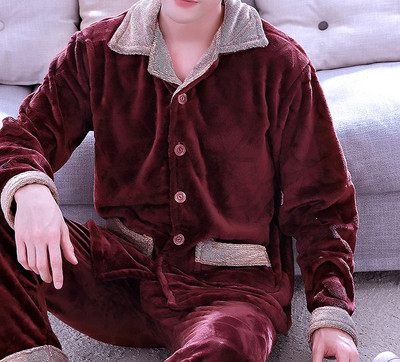 Мъжка плътна пижама в няколко цвята