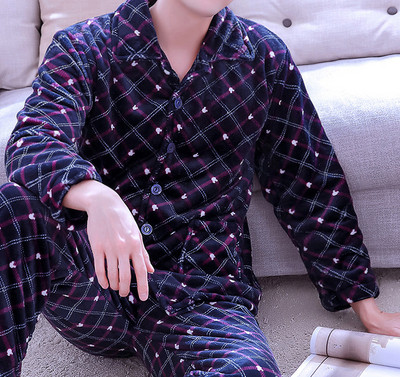 Мъжка плътна пижама в няколко цвята