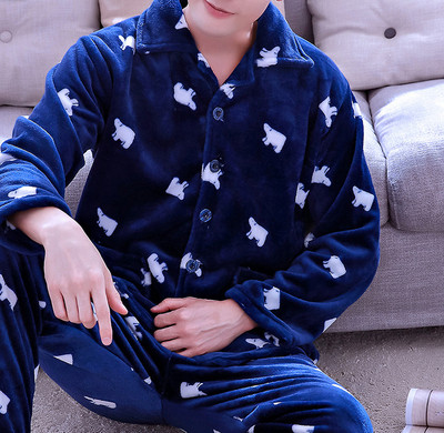 Мъжка плътна пижама в няколко цвята