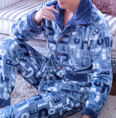 Мъжка плътна пижама в няколко цвята