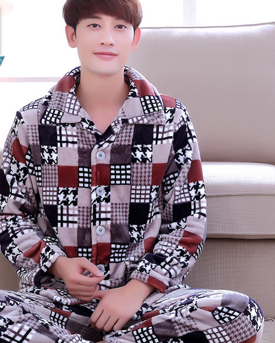 Мъжка плътна пижама в няколко цвята