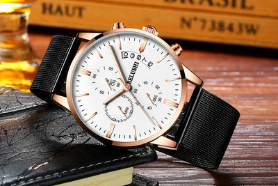 Ceas de bărbați elegant impermeabil în mai multe culori sau două modele