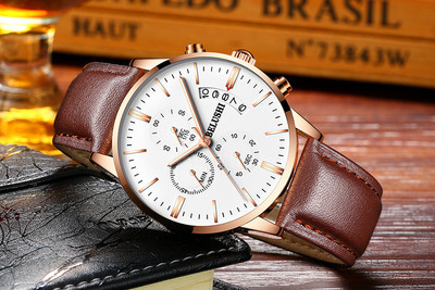 Ceas de bărbați elegant impermeabil în mai multe culori sau două modele