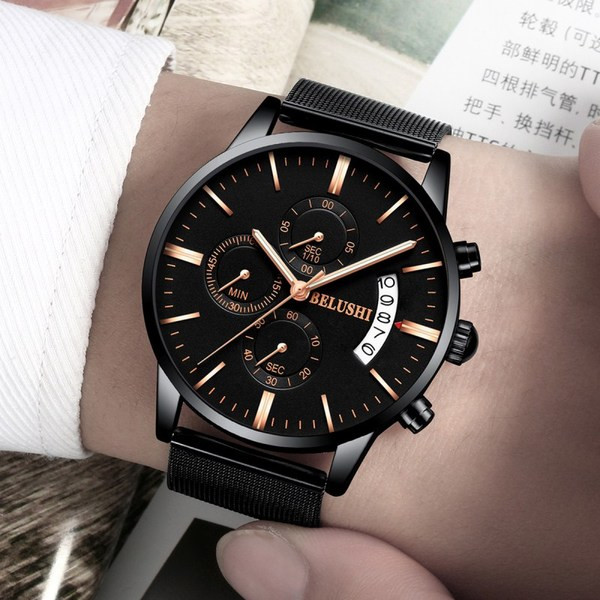 Ceas de bărbați elegant impermeabil în mai multe culori sau două modele