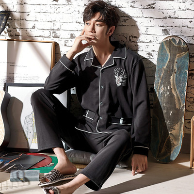 Мъжка памучна пижама от 2 части