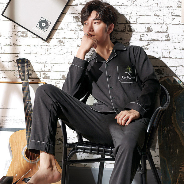 Мъжка памучна пижама от 2 части