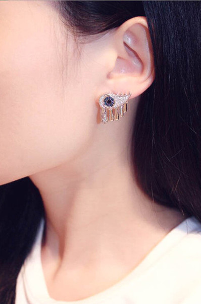 Hétköznapi női fülbevaló szem alakú