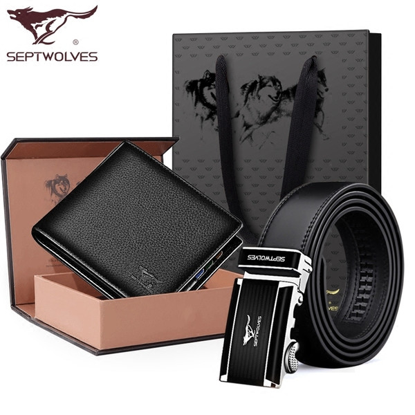 Férfi készlet - öv és pénztárca