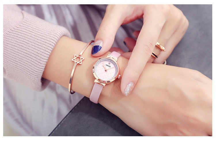 Ceas de dama cu curea subtire in mai multe culori