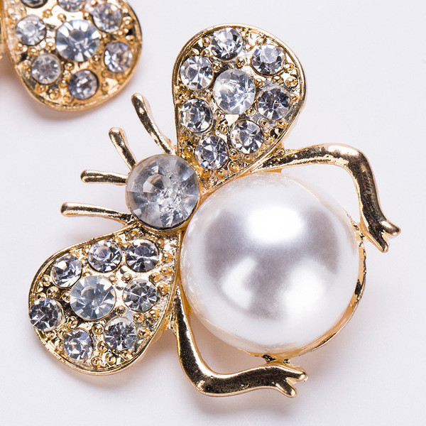 Cercei casual dama cu pietre decorative si perle