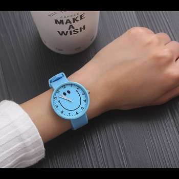 Дамски часовник с гумена каишка в няколко цвята