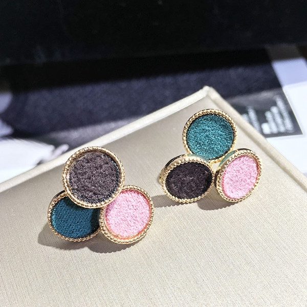 Cercei casual dama in doua culori