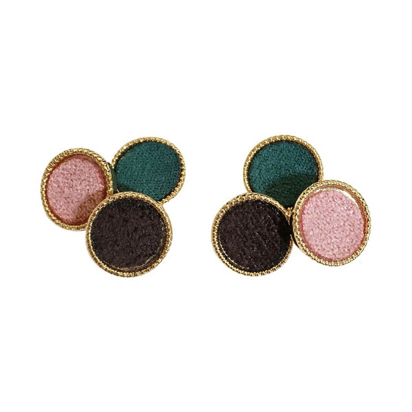 Cercei casual dama in doua culori