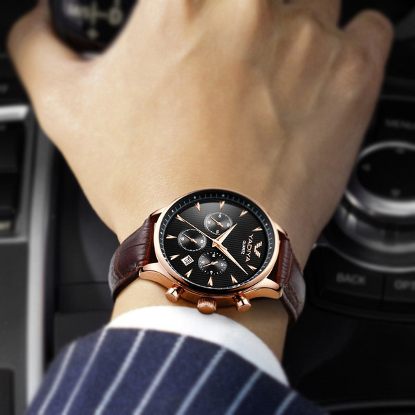 Elegáns férfi vízálló karóra több színben