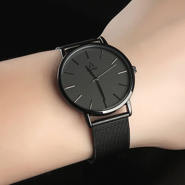 Ceas de zi cu zi pentru bărbați, rezistent la apă, în alb și negru